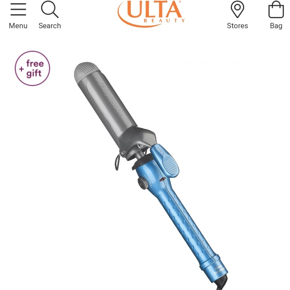 BaBylissPRO Titanium 1.5" Spring Curling Iron
